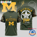 Michigan Wolverines 250 Years US Army Limited 3D Shirt