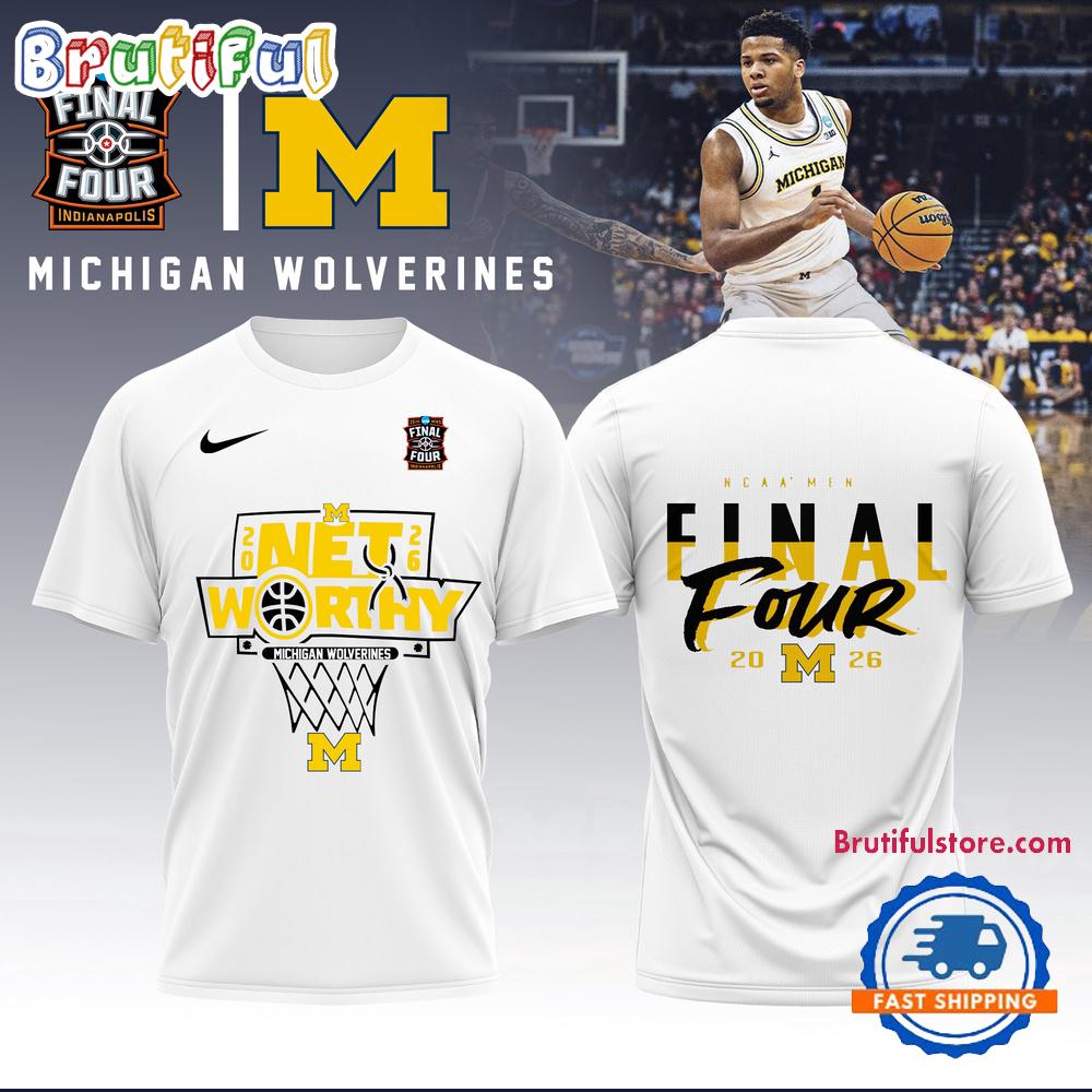 Michigan Wolverines Men’s Basketball 2026 Five Four Limited Edition Hoodie T-Shirt
