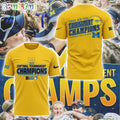 Michigan Wolverines Softball 2025 Big Ten Tournament Champions 3D Printed Shirt