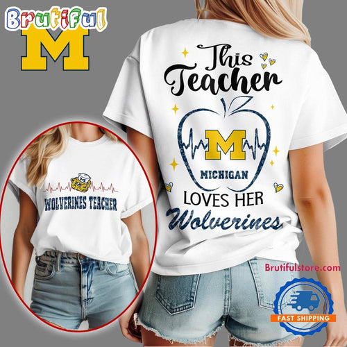 Michigan Wolverines Teacher Appreciation Month Vintage T Shirt