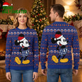 Mickey Mouse Santa Hat New York Mets Blue Ugly Christmas Sweater