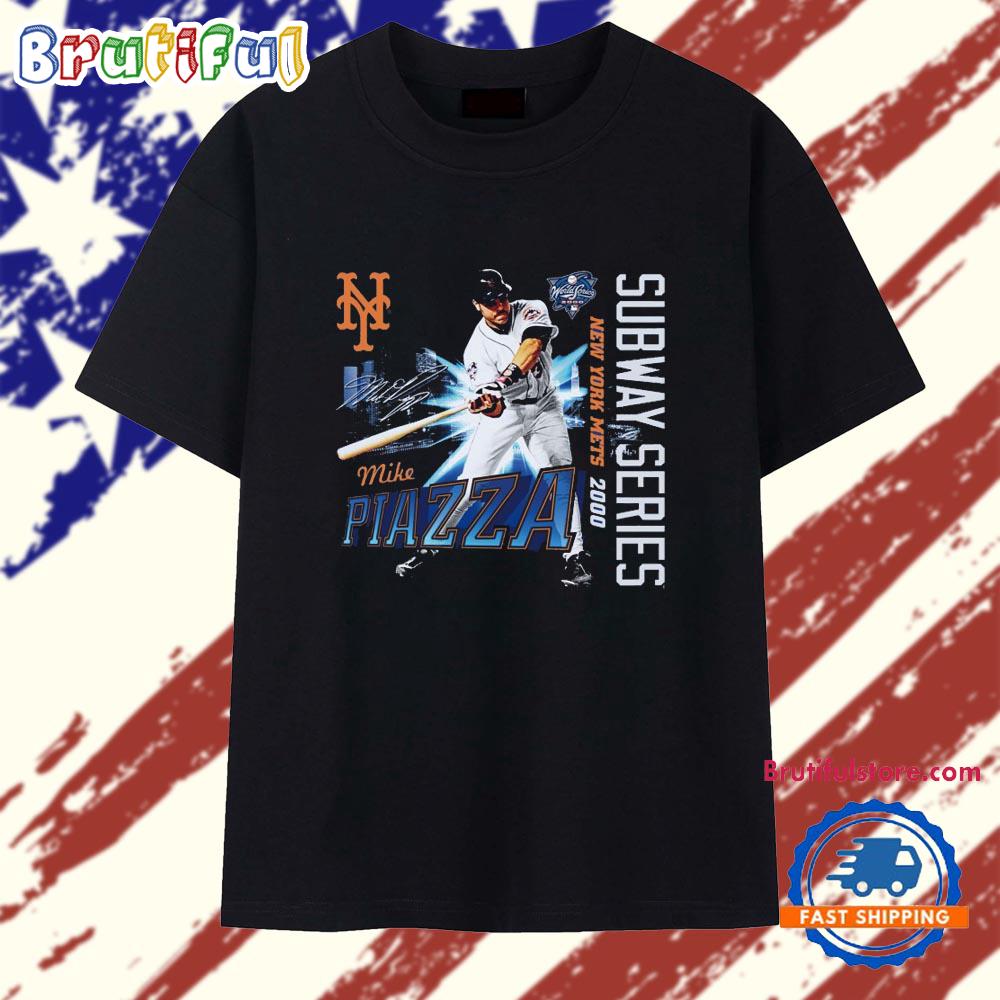 Mike Piazza New York Mets 2000 Subway Series T Shirt