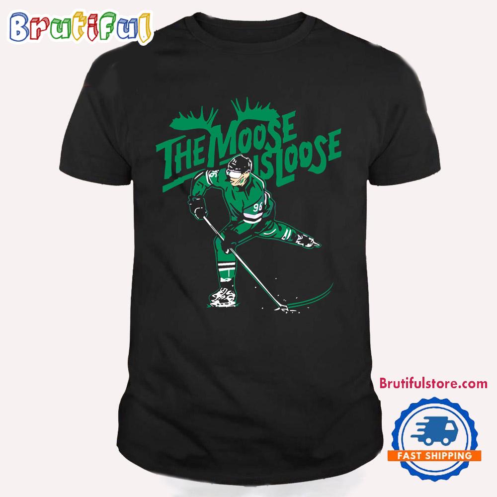 Mikko Rantanen The Moose Is Loose In Dallas Stars T Shirt