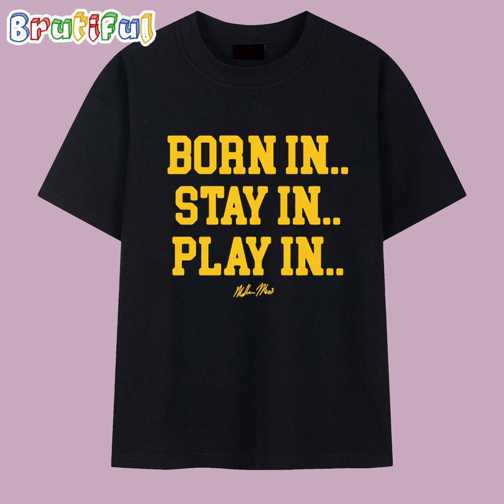 Miller Moss Usc Trojans Born in Stay in Play in T Shirt