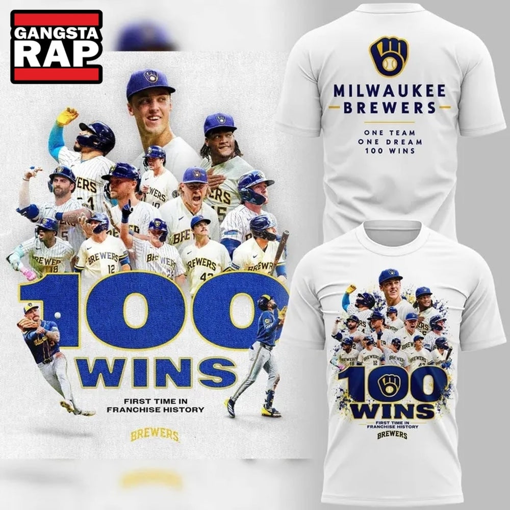 Milwaukee Brewers 100 Wins T Shirt
