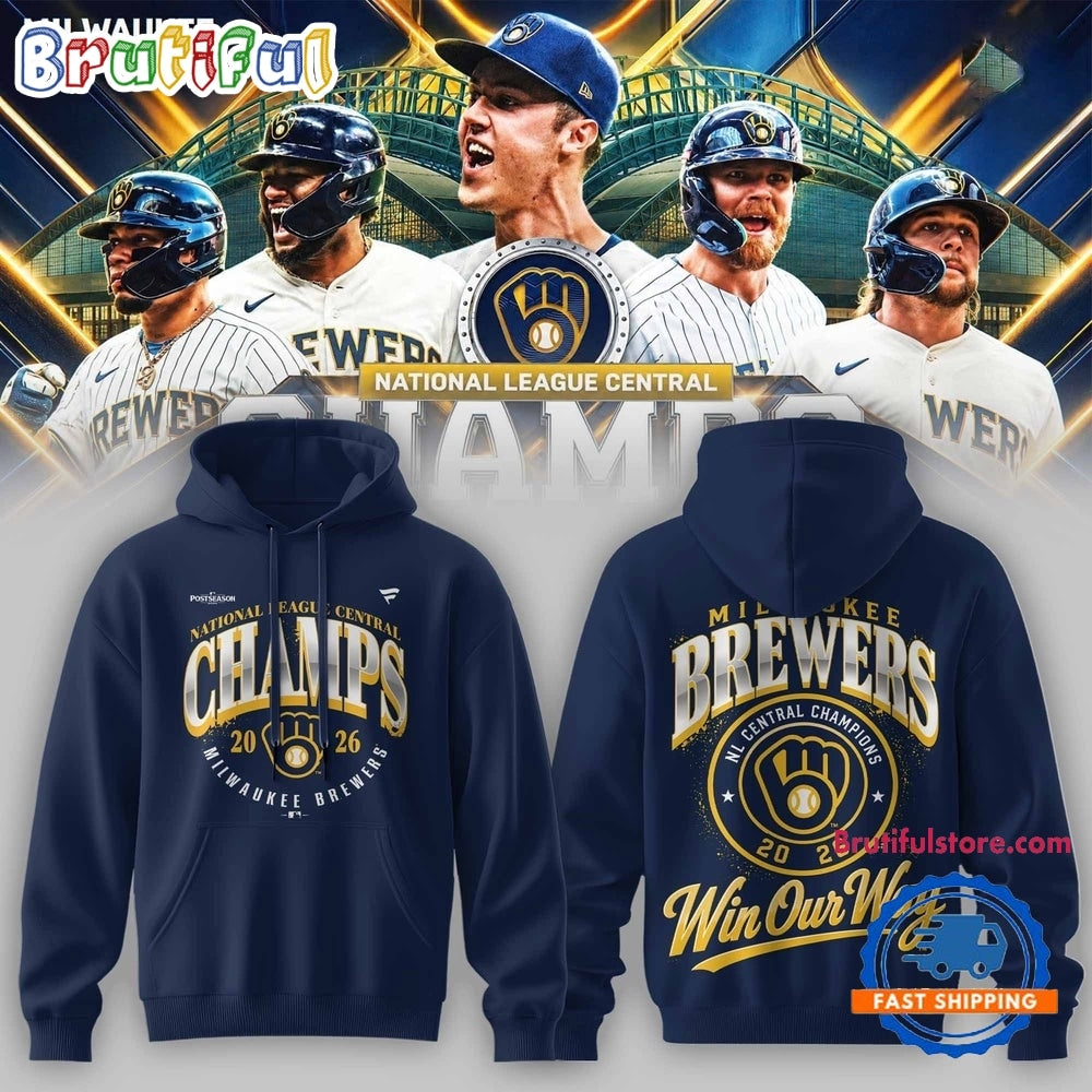 Milwaukee Brewers 2026 NL Central Champions Hoodie T-Shirt