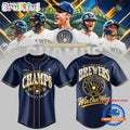 Milwaukee Brewers 2026 NL Central Champions Limited Edition Baseball Jersey