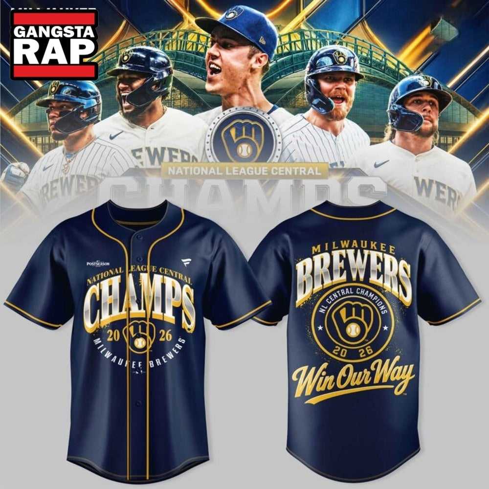 Milwaukee Brewers 2026 NL Central Champions Limited Edition Baseball Jersey