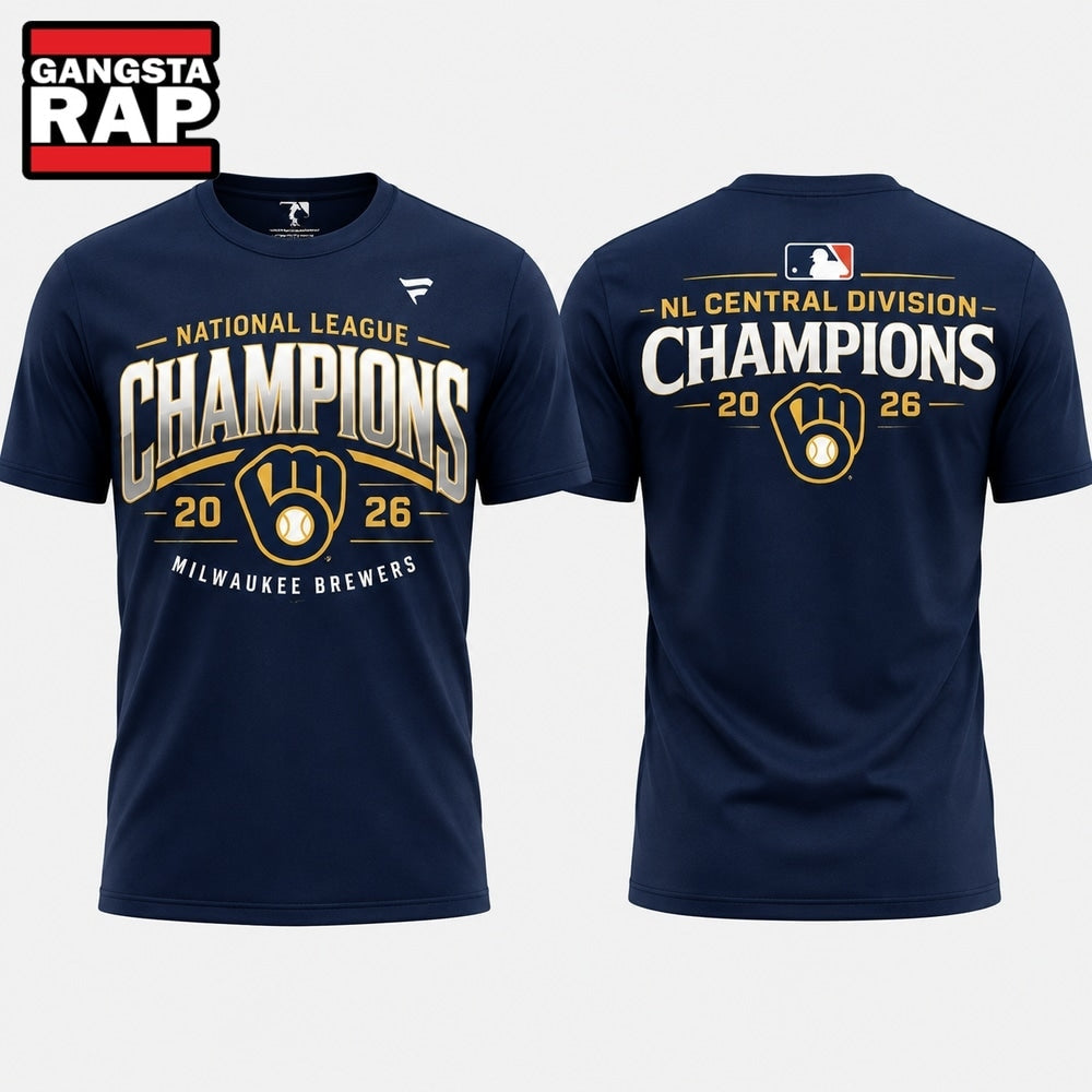 Milwaukee Brewers 2026 NL Central Division Champions Hoodie T-Shirt