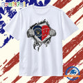 Milwaukee Brewers and Wisconsin Badgers Heart T Shirt