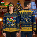 Milwaukee Brewers Baby Yoda Christmas Lights Ugly Christmas Sweater