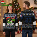 Milwaukee Brewers Grinch Drink Up Custom Name And Number Ugly Christmas Sweater