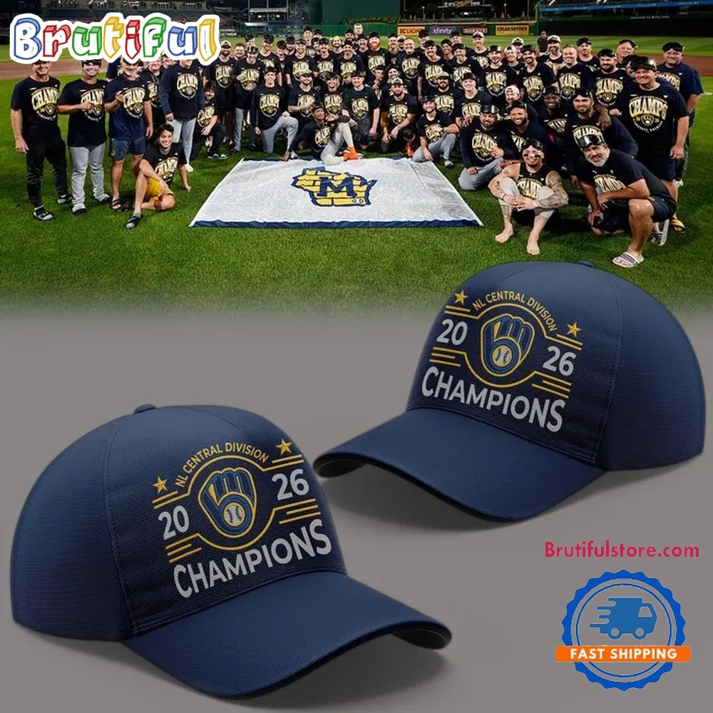 Milwaukee Brewers NL Central Division Champion Win Our Way 2026 Baseball Cap