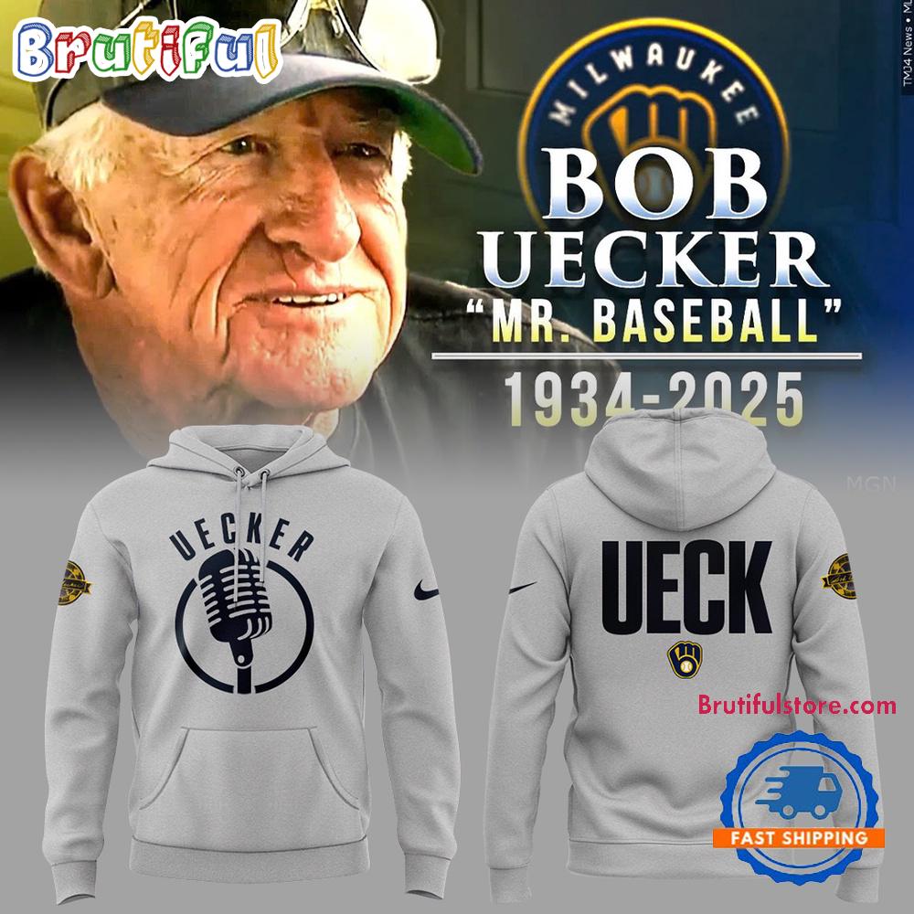 Milwaukee Brewers Remembering Bob Uecker Mr. Baseball New Design 3D Print Hoodie T-Shirt