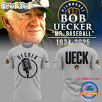Milwaukee Brewers Remembering Bob Uecker Mr. Baseball New Design 3D Print Hoodie T-Shirt
