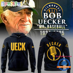 Milwaukee Brewers Remembering Bob Uecker Mr. Baseball New Design Black Hoodie T-Shirt