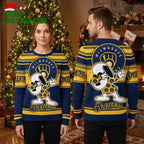 Milwaukee Brewers Snoopy Dabbing Logo Ugly Christmas Sweater