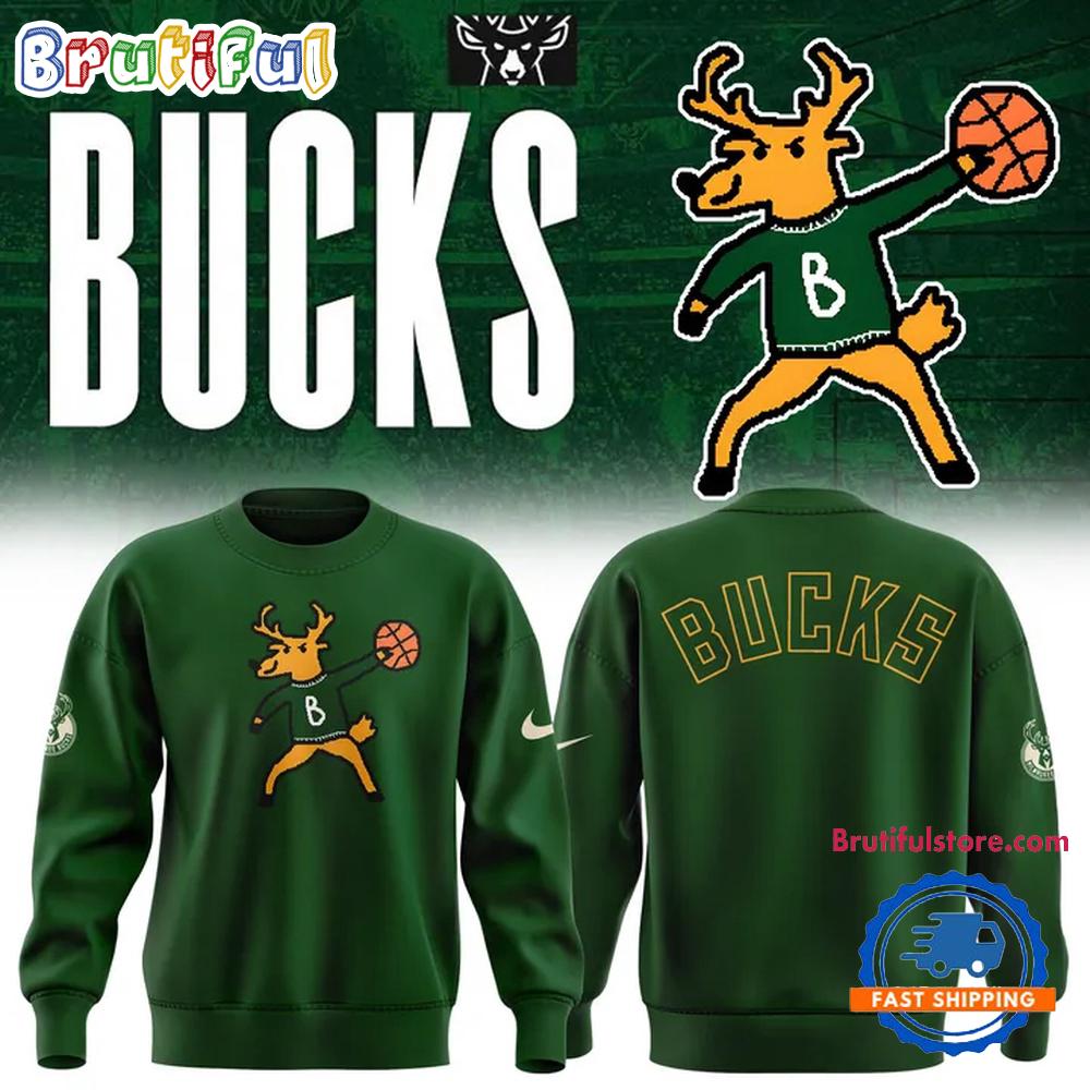 Milwaukee Bucks Basketball Logo Cartoon 2025 Special New Hoodie T-Shirt