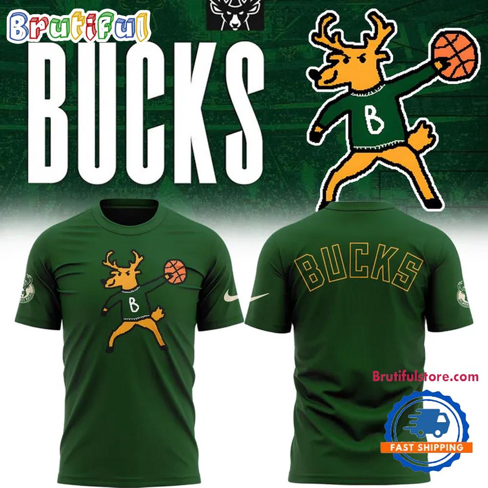 Milwaukee Bucks Basketball Logo Cartoon 2025 Special New Hoodie T-Shirt