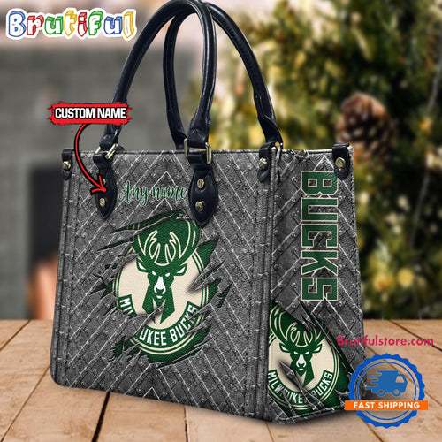 Milwaukee Bucks Sports Limited Edition Custom Leather Handbag
