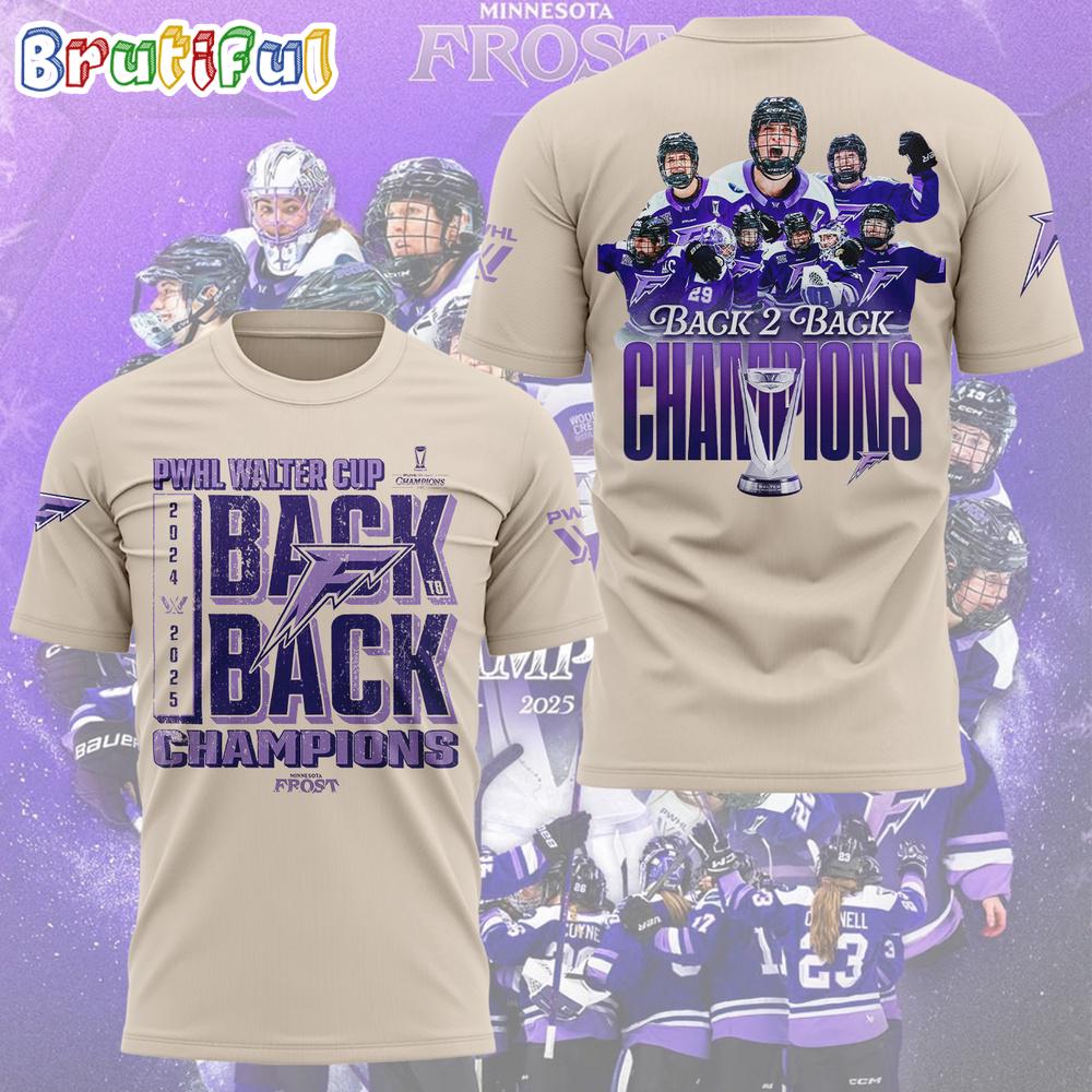 Minnesota Frost PWHL Walter Cup Champions 2025 Limited Edition Hoodie T-Shirt