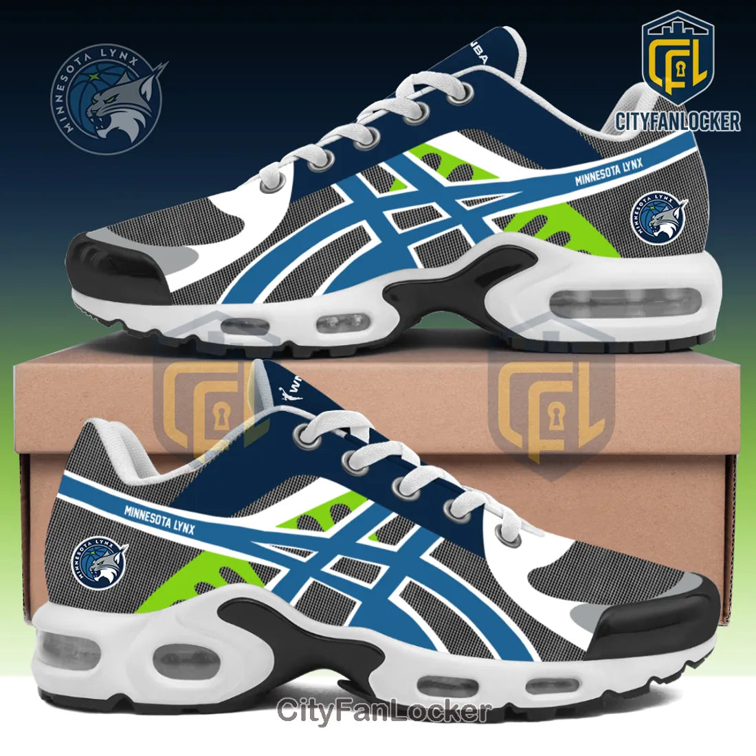 Minnesota Lynx Air Max Plus Basketball Sneakers