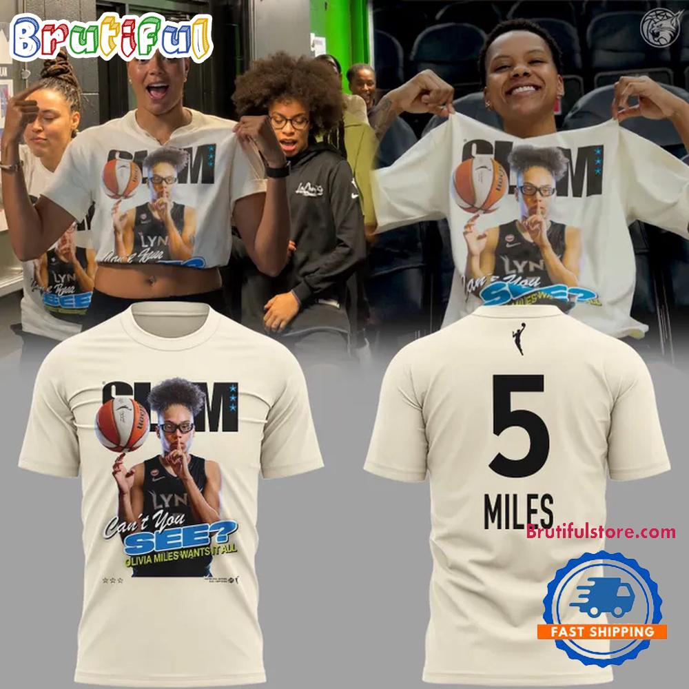 Minnesota Lynx Olivia Miles Can’t You See 2026 T Shirt