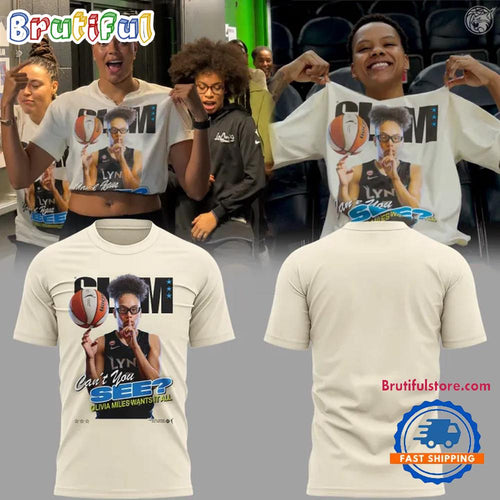 Minnesota Lynx Olivia Miles Can’t You See Limited Edition 3D Shirt