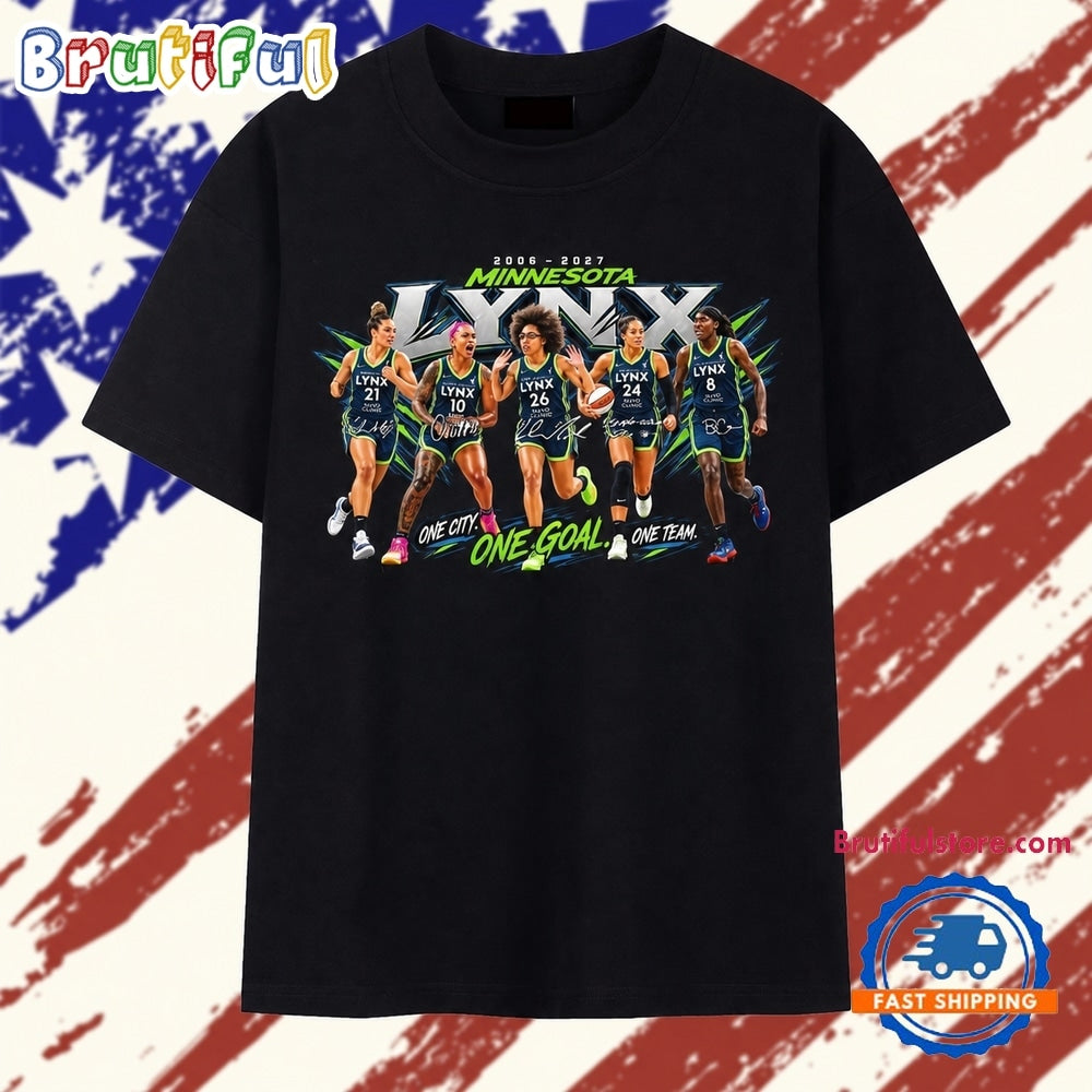 Minnesota Lynx One City One Goal One Team Signatures T Shirt