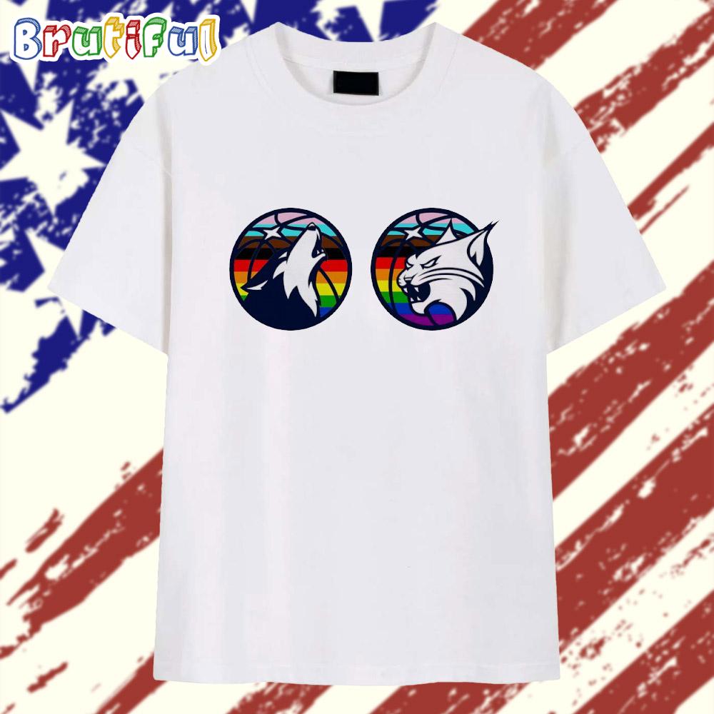 Minnesota Timberwolves and Minnesota Lynx Pride Month Logo T Shirt