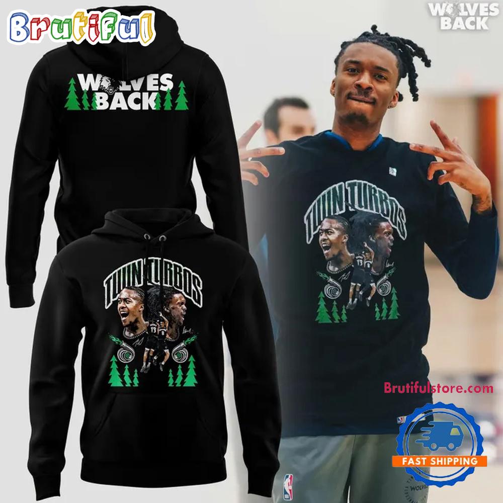 Minnesota Timberwolves Ayo Dosunmu With Bones Hyland Hoodie T-Shirt