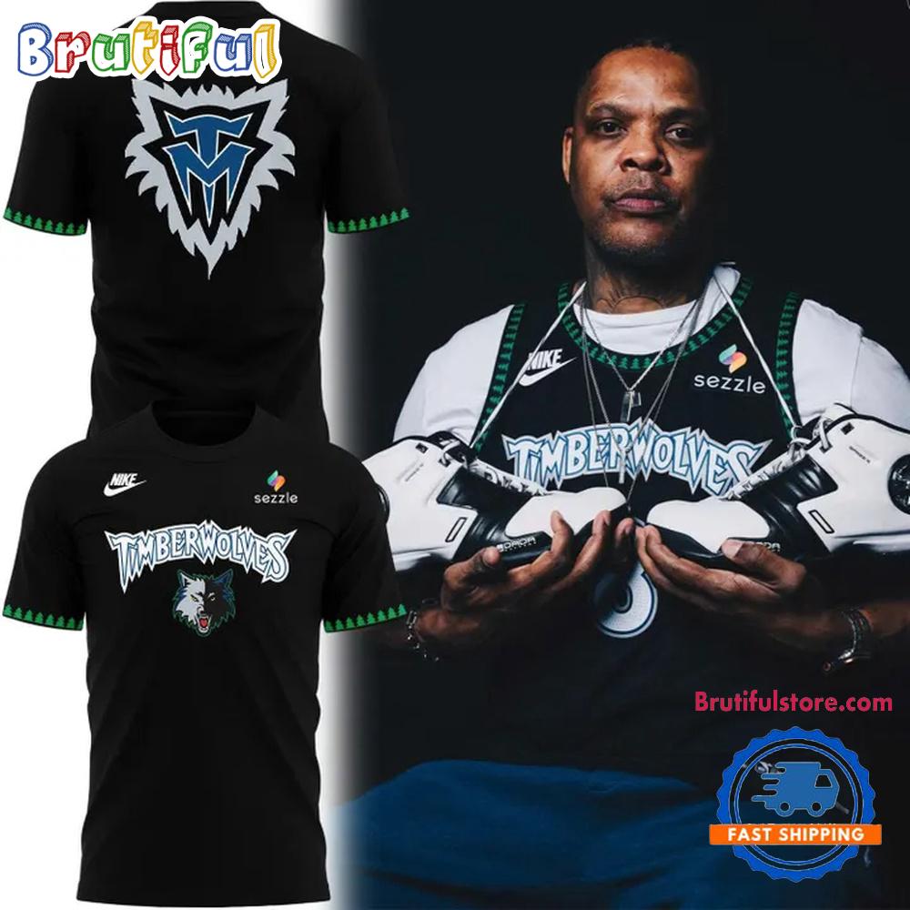Minnesota Timberwolves Back the Black 2025-26 Uniform T Shirt