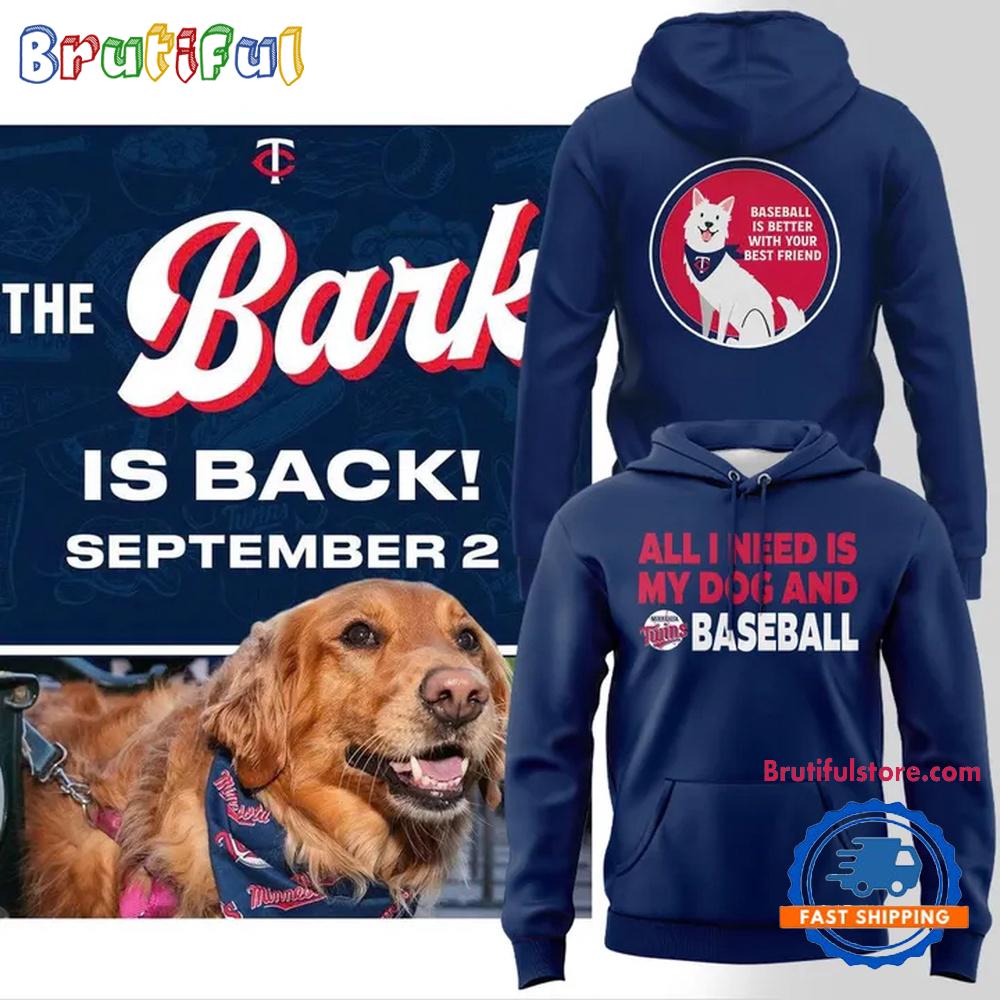 Minnesota Twins Bark at the Park Limited Edition Hoodie T-Shirt