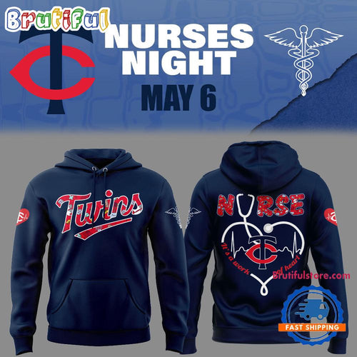 Minnesota Twins Baseball NURSES NIGHT 3D Hoodie