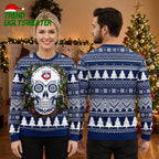 Minnesota Twins Sugar Skull Ugly Christmas Sweater