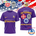 Minnesota Vikings 2026 NFL First Responders Limited 3D Shirt