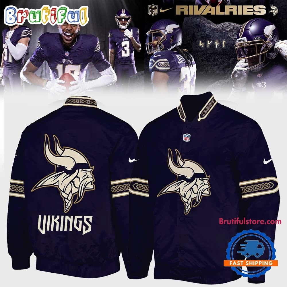 Minnesota Vikings 2026 NFL Rivalries Bomber Jacket