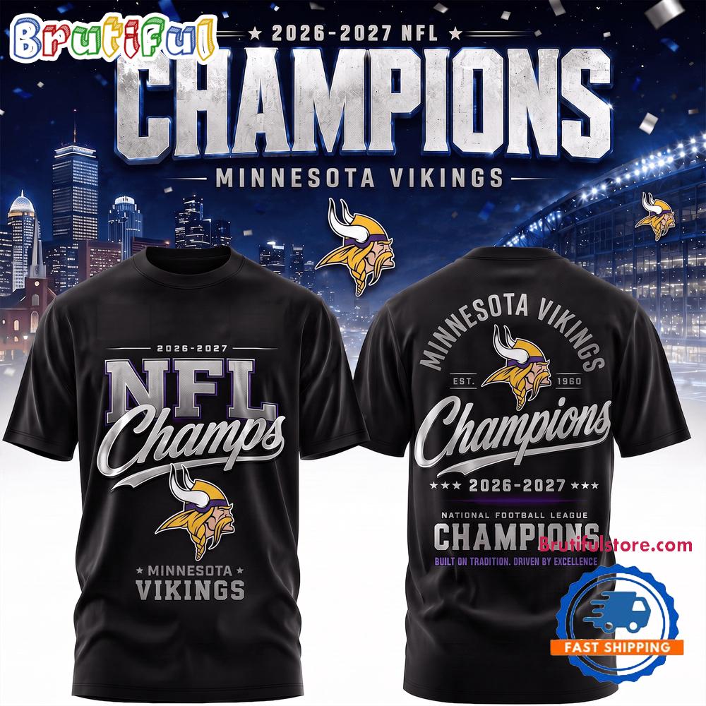 Minnesota Vikings 2026-2027 NFL Team Champions 3D Shirt