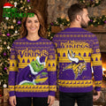 Minnesota Vikings Football Grinch Christmas Ugly Sweater