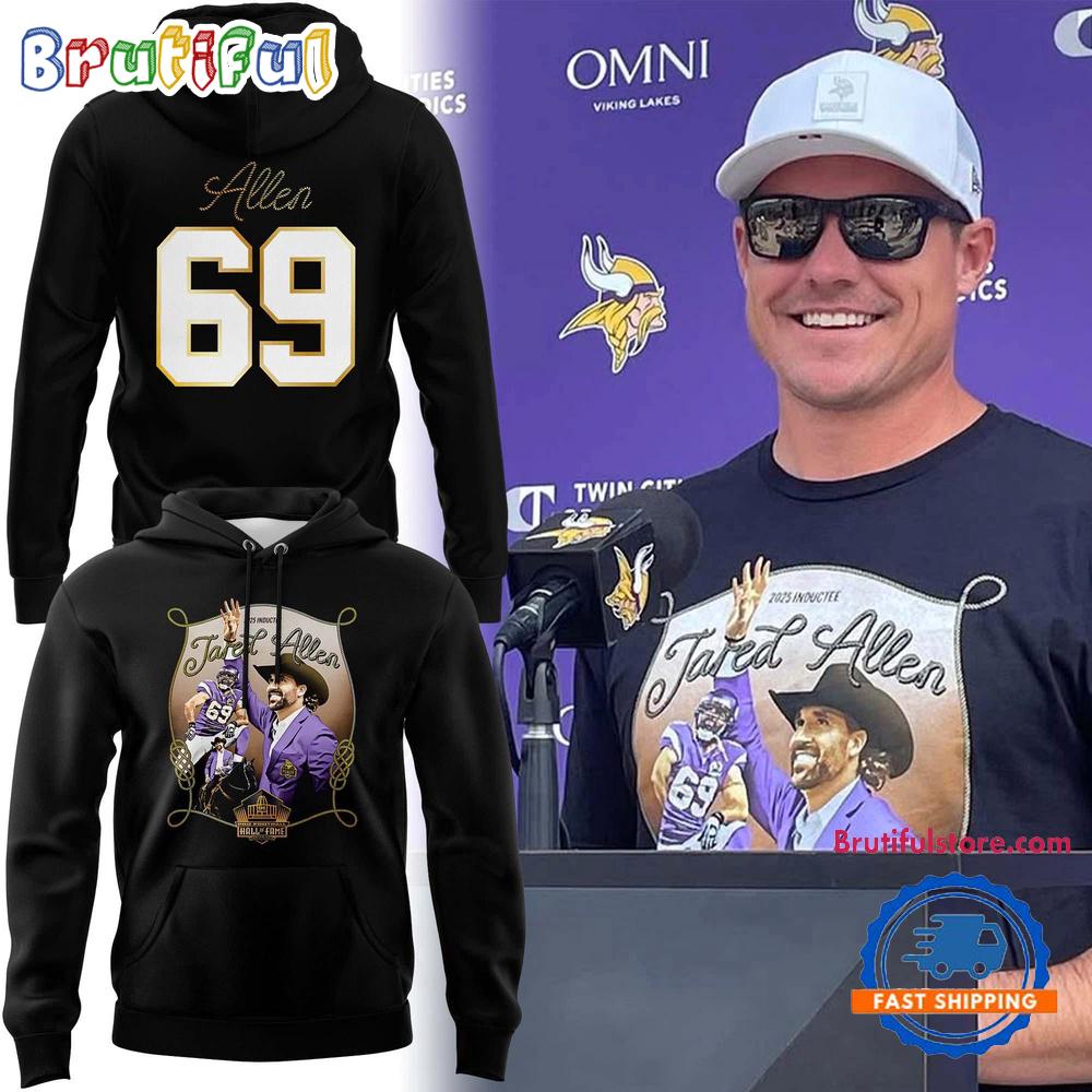 Minnesota Vikings Jared Allen Class of 2025 Hoodie T-Shirt