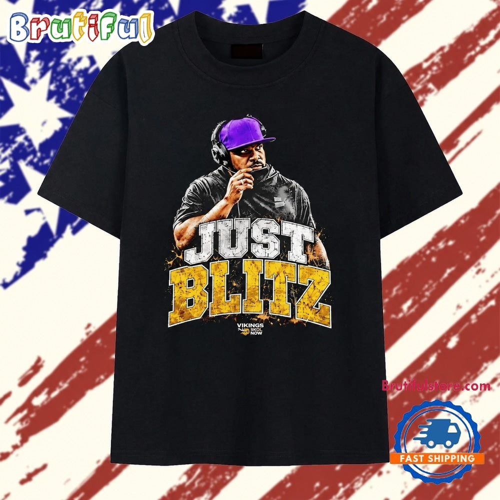 Minnesota Vikings Just Blitz NFL Football T Shirt