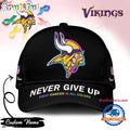 Minnesota Vikings Never Give Up Fight Cancer In All Colors Classic Cap