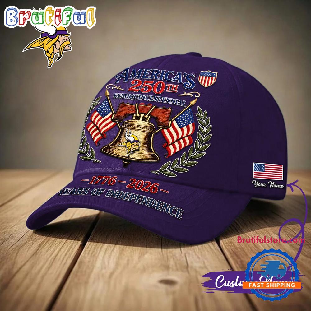 Minnesota Vikings NFL 1776-2026 Years Of Independence Classic Cap