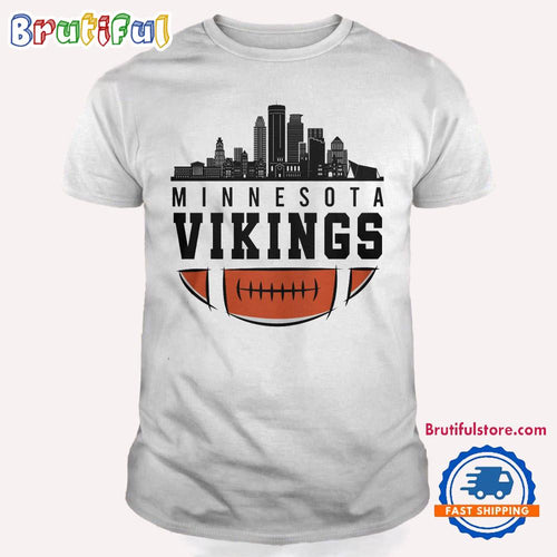 Minnesota Vikings NFL 2025 City Skyline T Shirt
