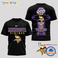 Minnesota Vikings NFL Faith Family Team Pride 3D T Shirt