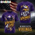 Minnesota Vikings NFL Fan For Life Limited Edition 3D Shirt