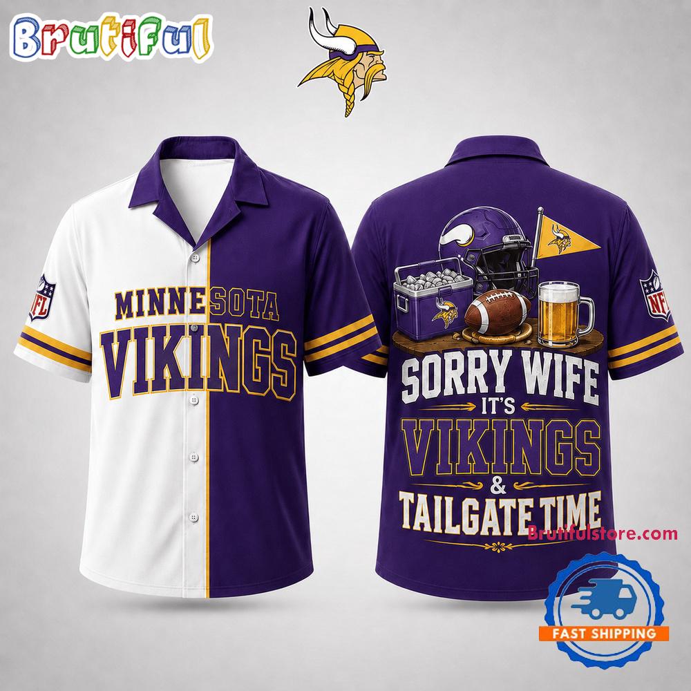 Minnesota Vikings NFL Funny Football Fan Hawaiian Shirt