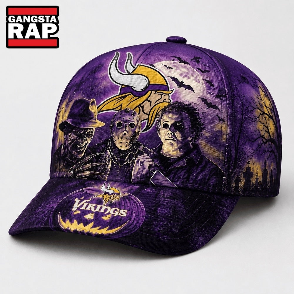 Minnesota Vikings NFL Horror Night Halloween 2026 Design Classic Cap
