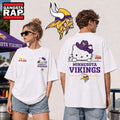 Minnesota Vikings NFL Kitty Burger Game Day Unisex 3D Shirt, Football New Design Shirt