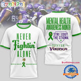 Minnesota Vikings NFL Mental Health Awareness Month 3D T Shirt